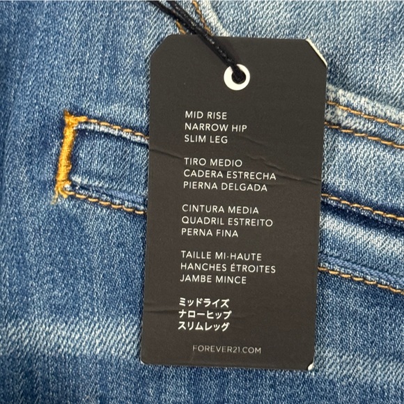 Forever 21 Indigo Denim Jeans Slim Shorts - Picture 6 of 11